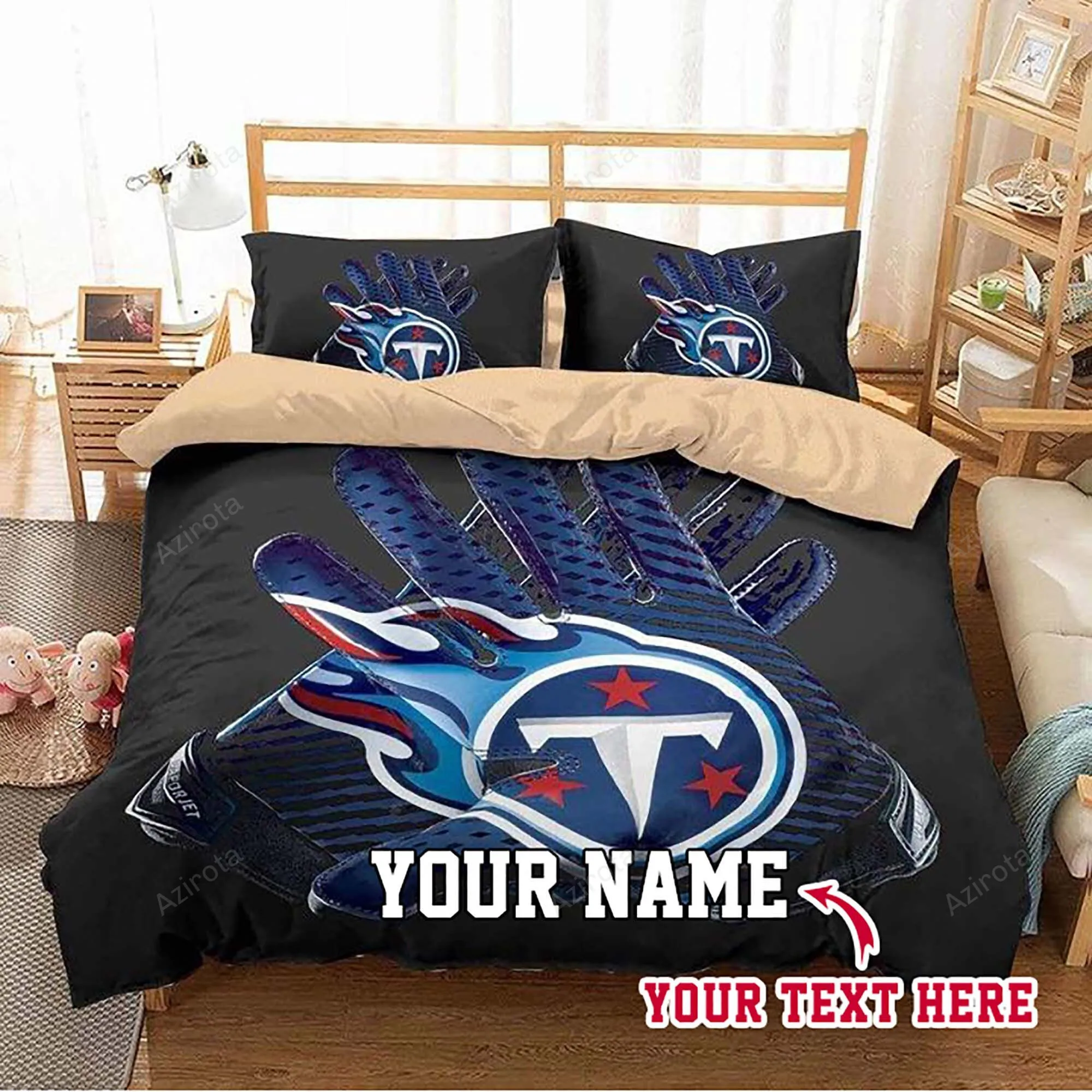 Tennessee Titans Football 70 Personalized Custom Bedding Sets King Queen Twin Bedding Set
