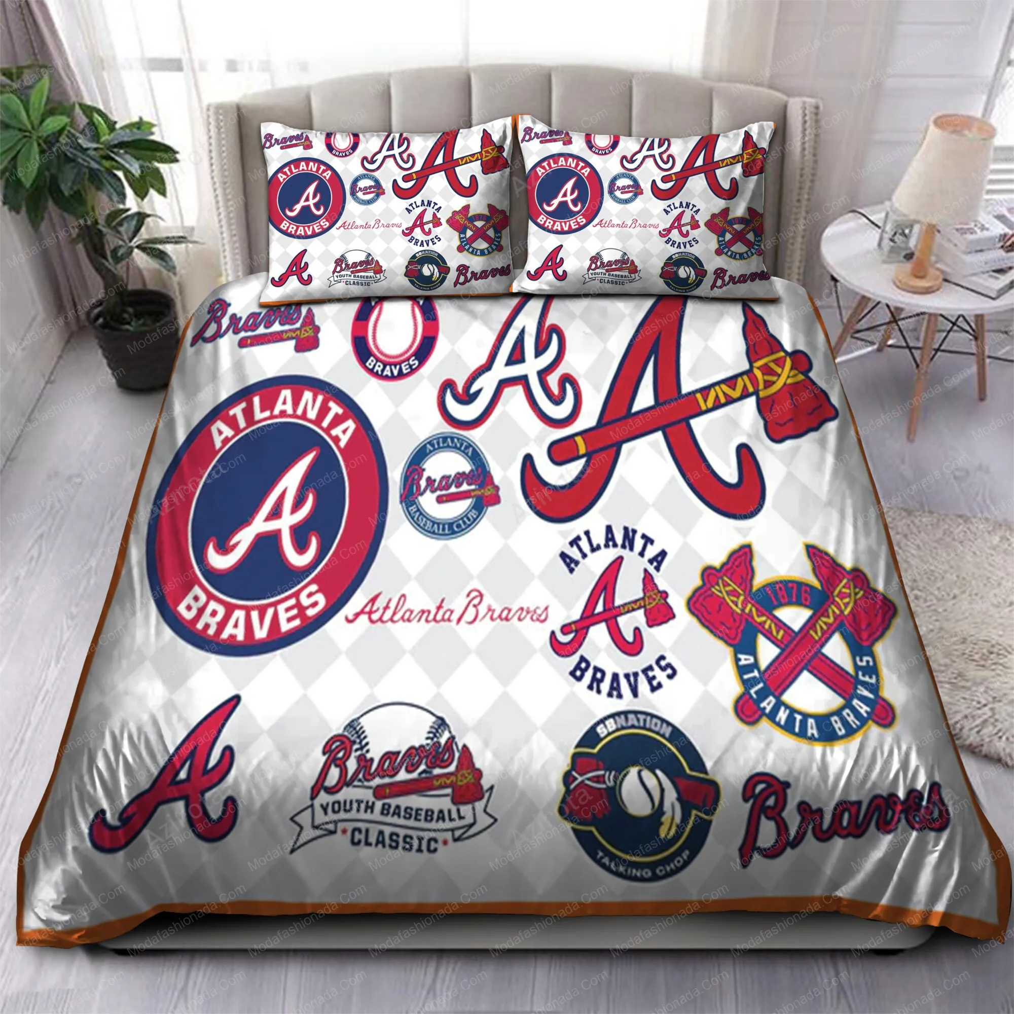 Logo Atlanta Braves 51 Bedding Sets