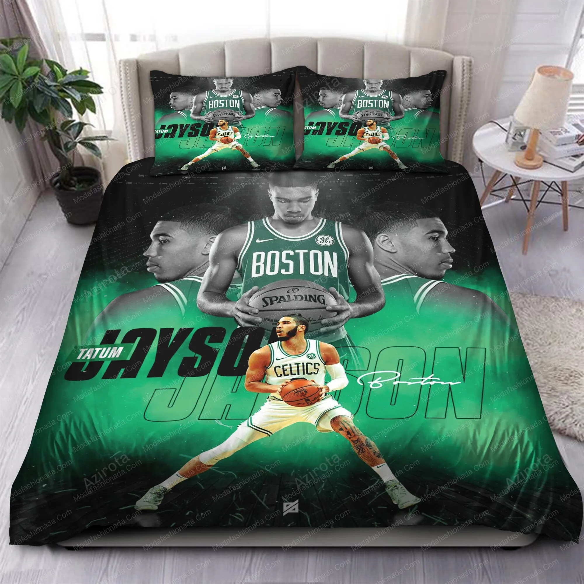 Jayson Tatum Boston Celtics 128 Bedding Sets