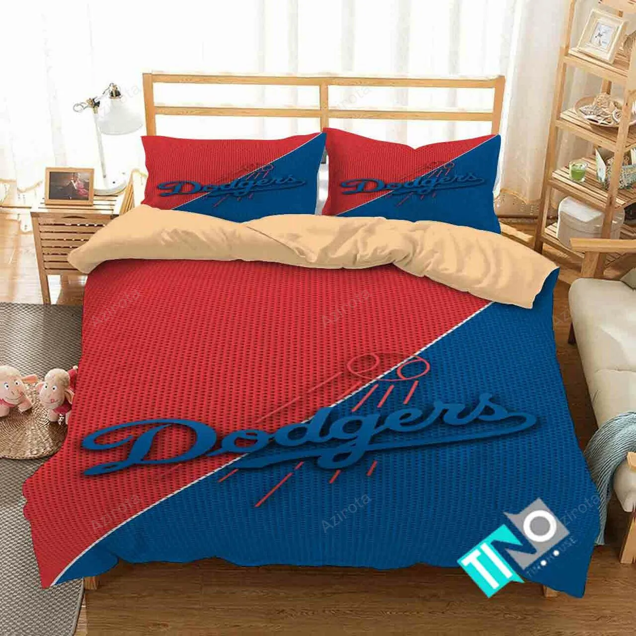 Los Angeles Dodgers Bedding Set V4