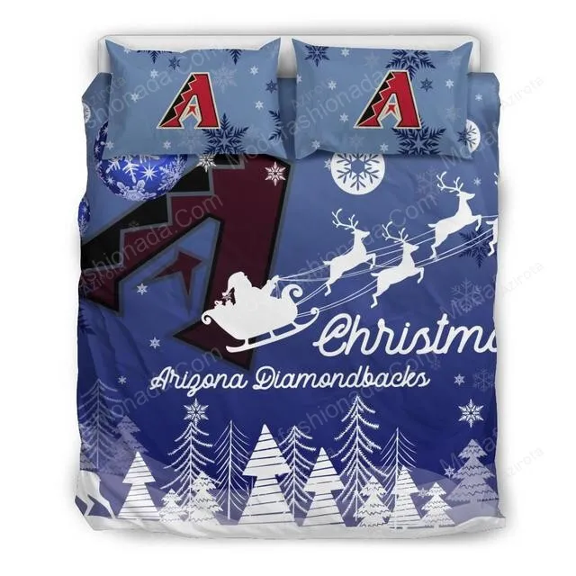 Merry Christmas Arizona Diamondbacks Baseball Sport 2 Bedding Set
