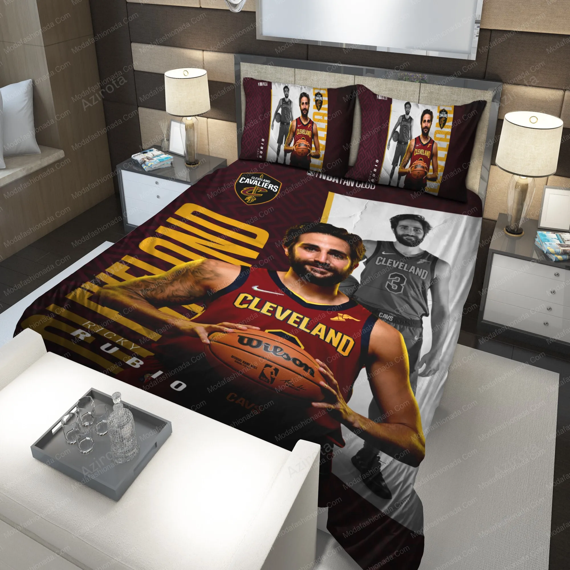 Ricky Rubio Cleveland Cavaliers 219 Bedding Sets