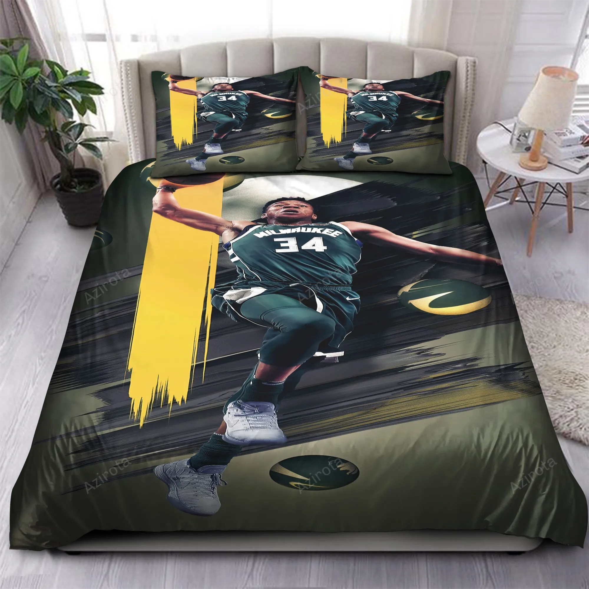 Giannis Antetokounmpo Milwaukee Bucks 11 Bedding Sets