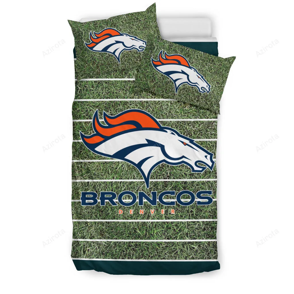 Field Large Denver Broncos 3PCS Bedding Set Duvet Cover And Pillow Cases 6109