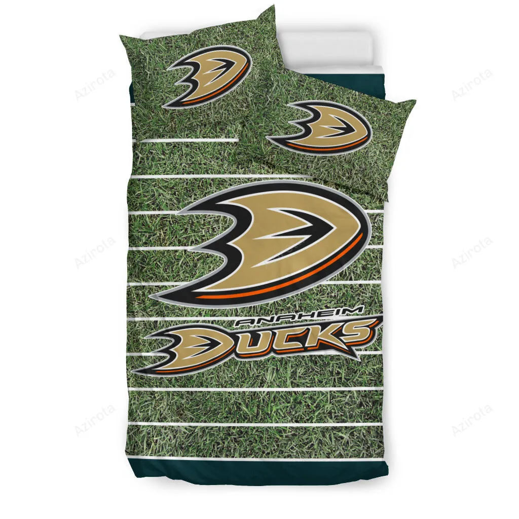 Field Large Anaheim Ducks 3PCS Bedding Set Duvet Cover And Pillow Cases 5597