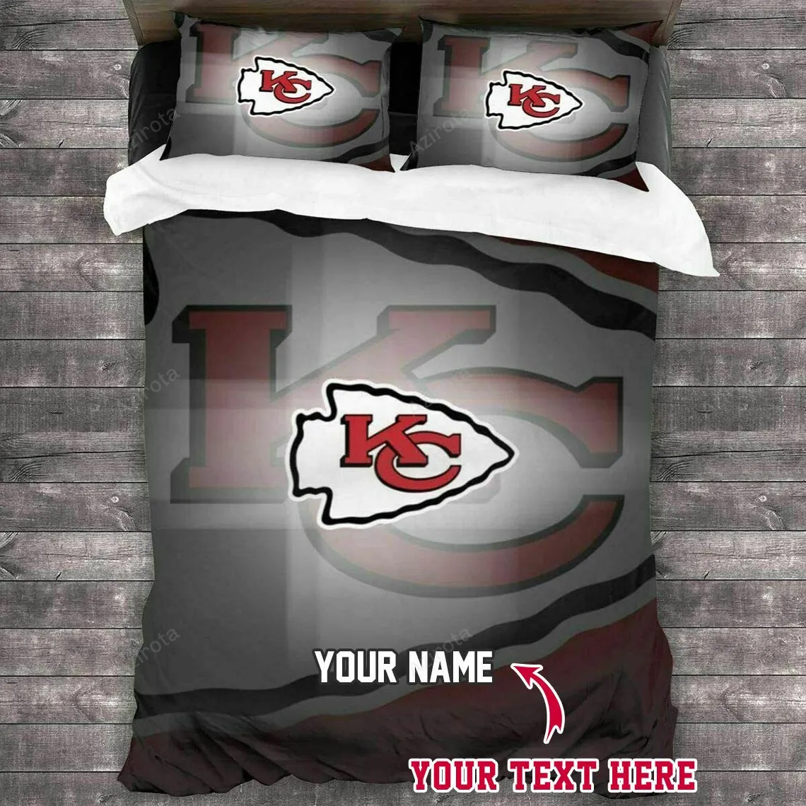 Kansas City Chiefs Football 38 Personalized Custom Bedding Sets King Queen Twin Bedding Set