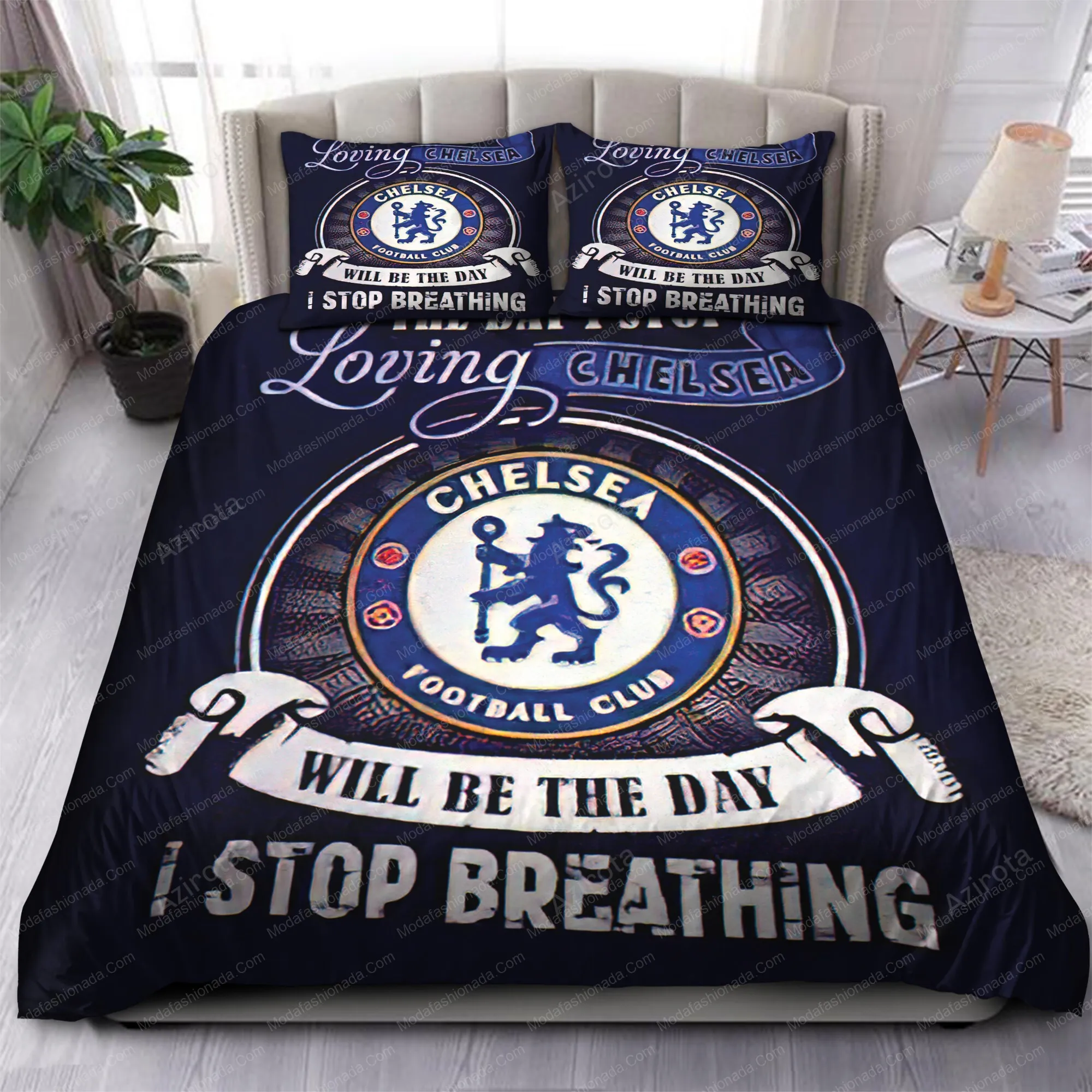 The Day I Stop Loving Chelsea ill Be The Day I Stop Breathing EPL 101 Bedding Sets