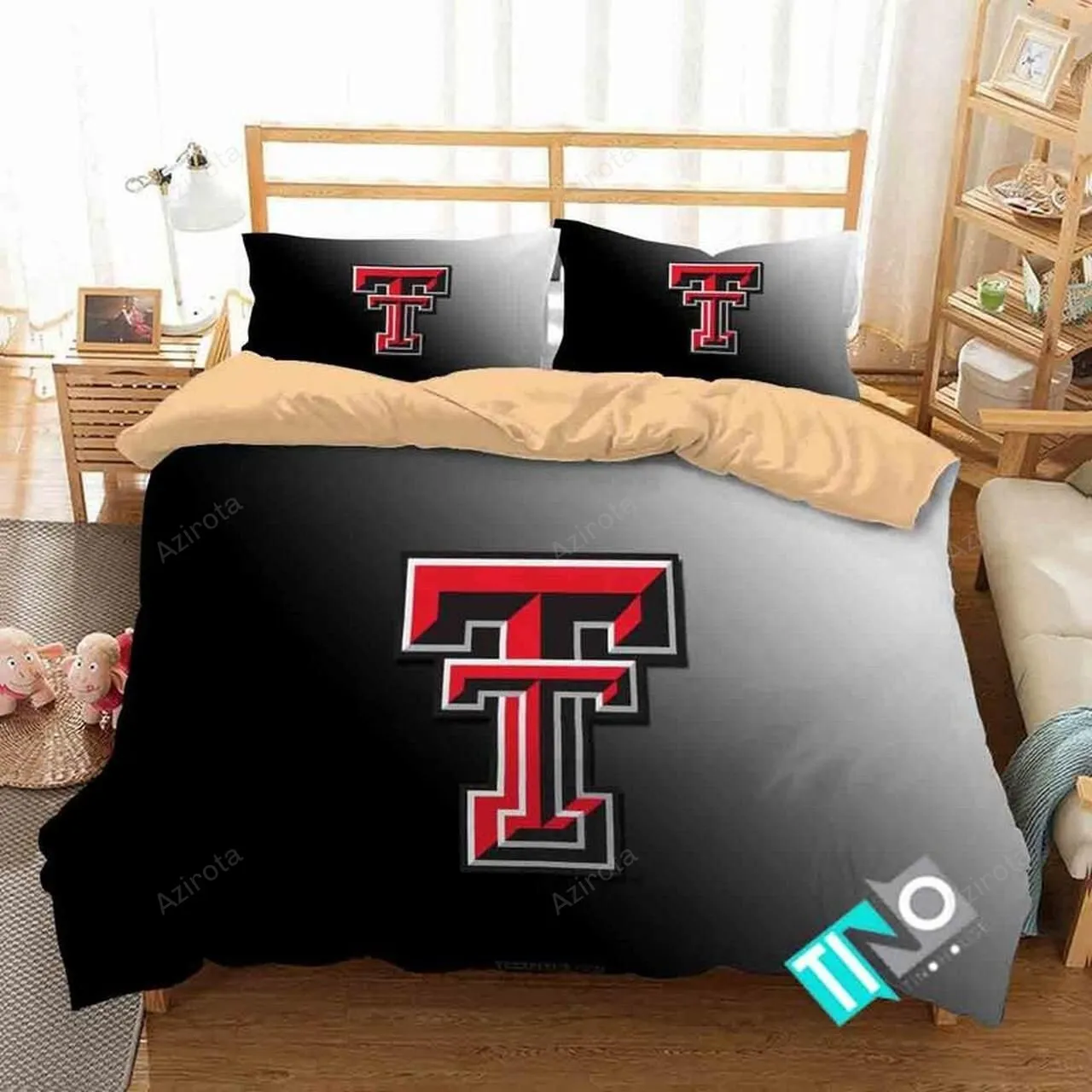 Texas Tech Red Raiders 1 Logo N 3D PersonalizedCustomized Bedding Sets Duvet Cover Bedroom Set Bedset