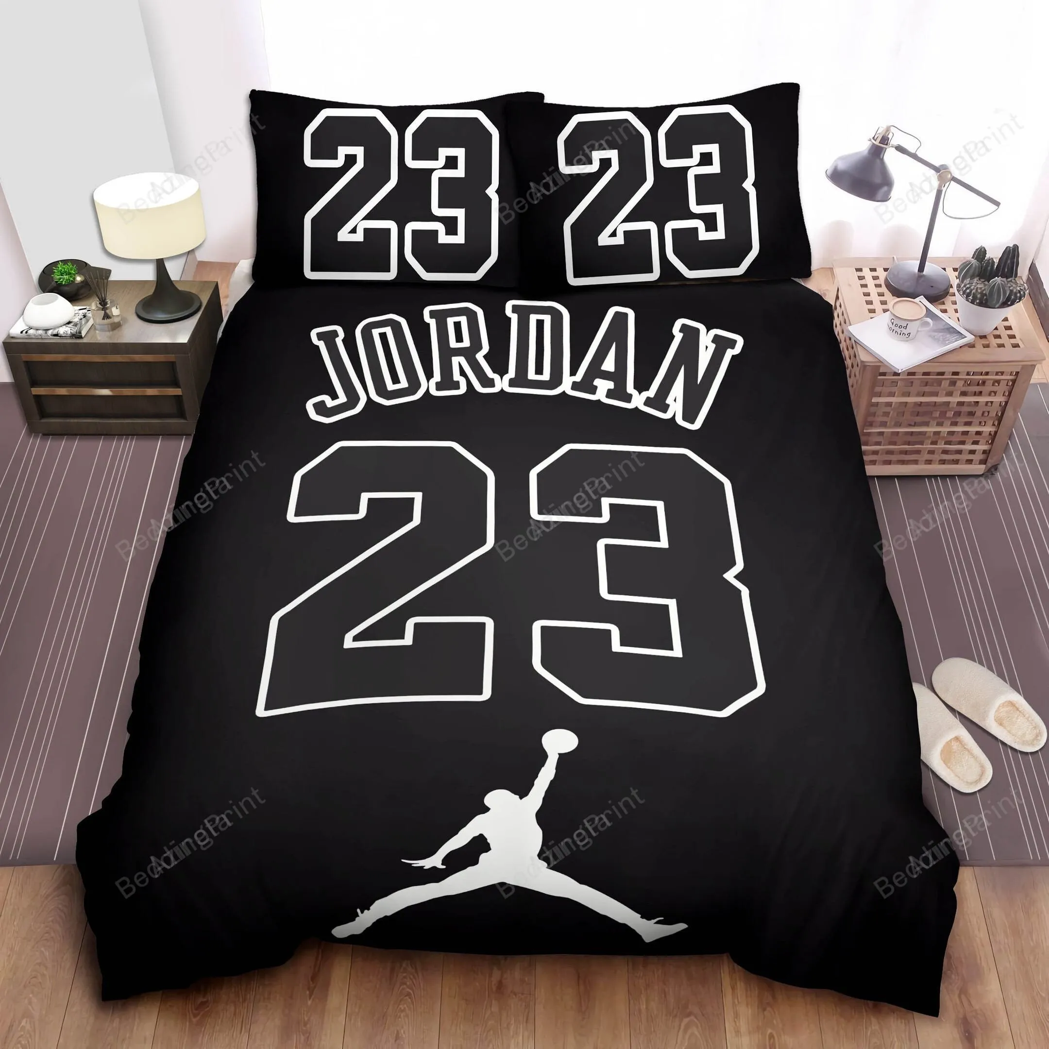 Michael Jordan 23 Basketball Bedding Set For Fans Duvet Cover Pillow Cases