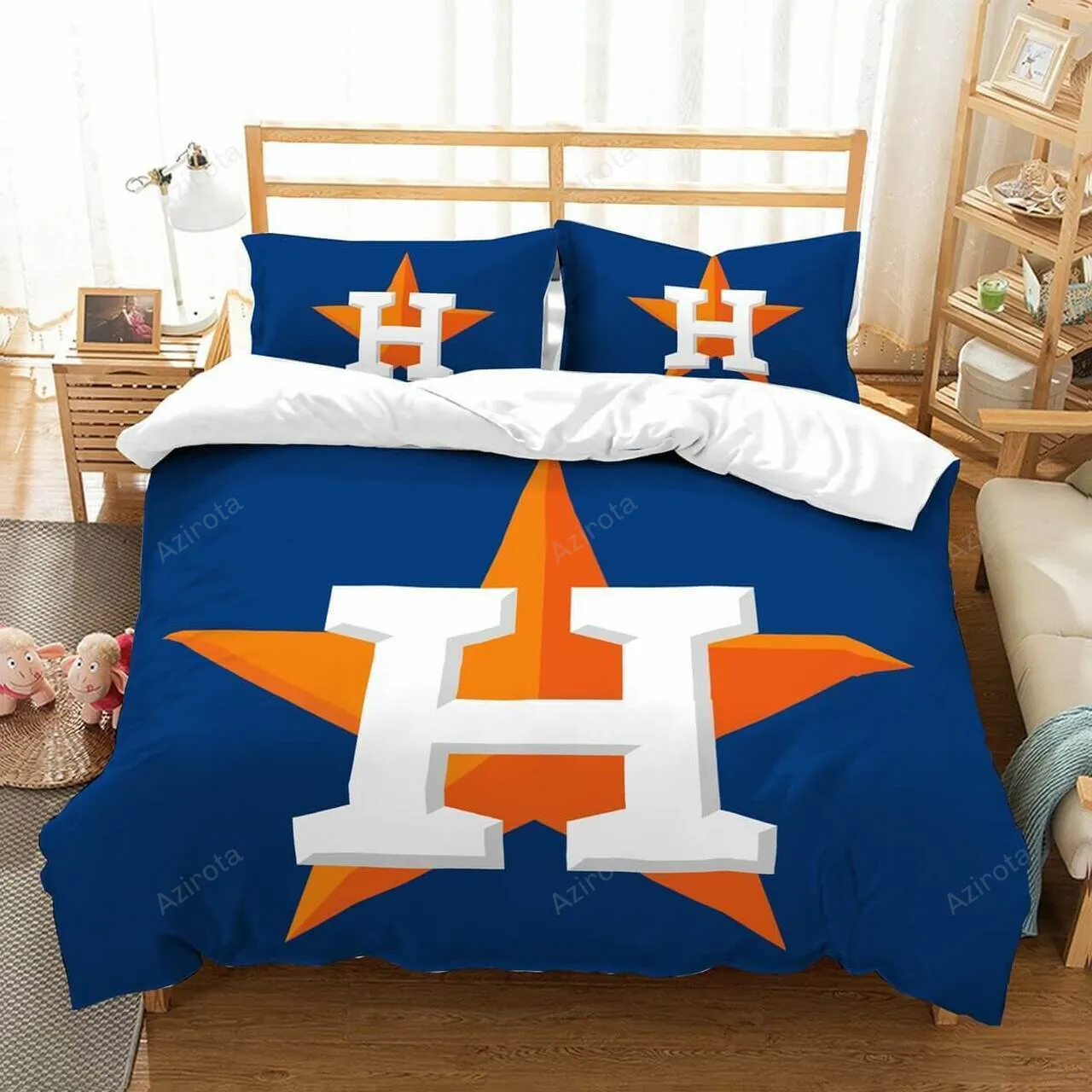 Houston Astros Bedding Set V1