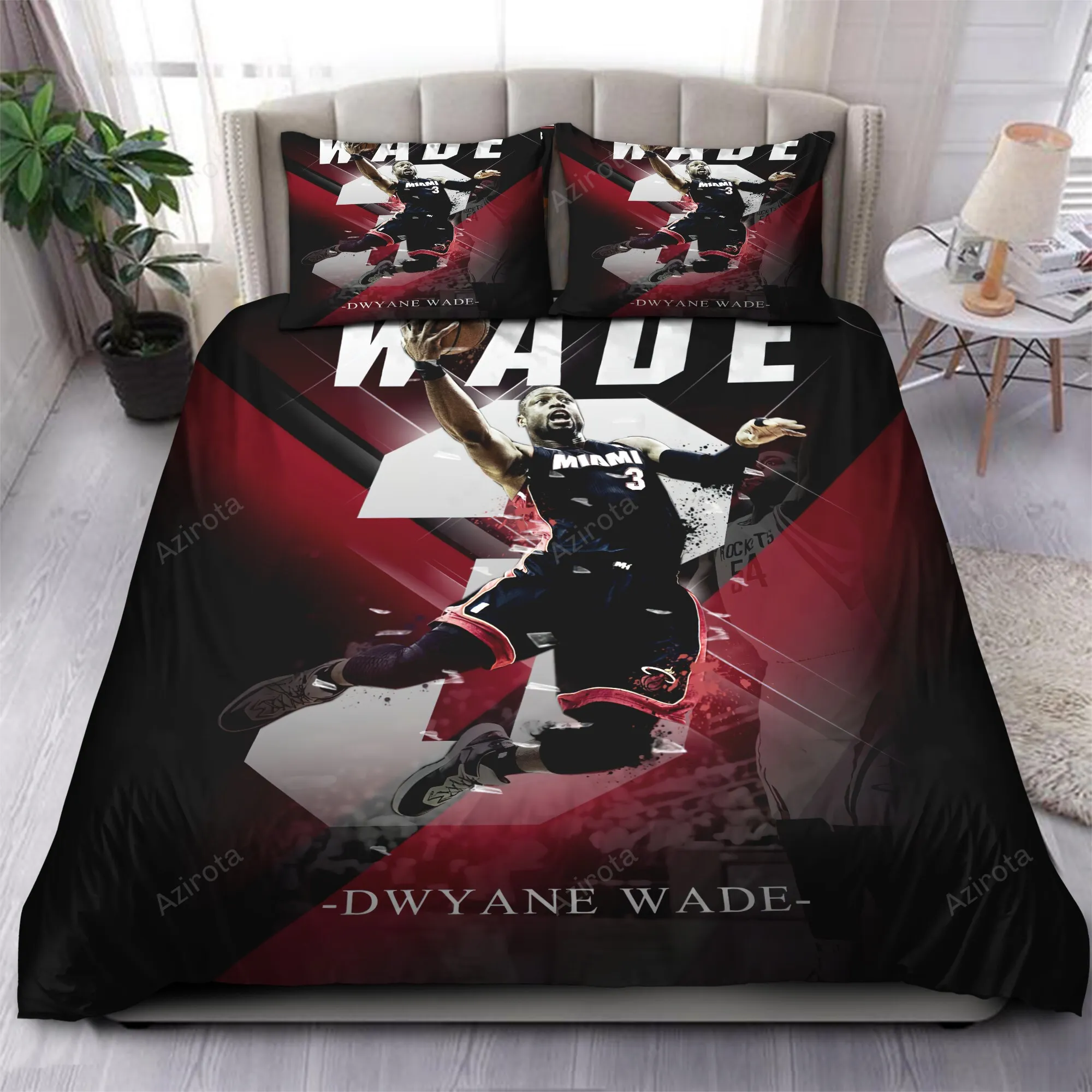Legend Dwyane Wade Miami Heat 56 Bedding Sets