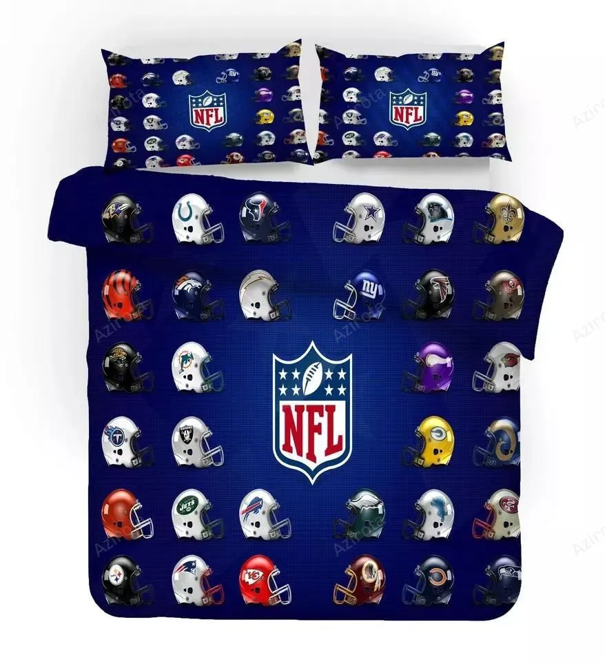 V6 National Football League American Football Bedding Set For Fans Duvet Cover Pillow Cases