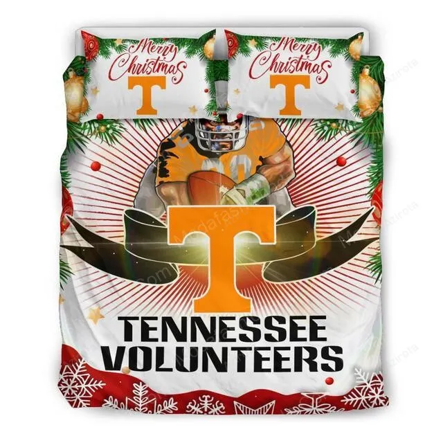 Merry Christmas Tennessee Volunteers Football Sport 1 Bedding Set