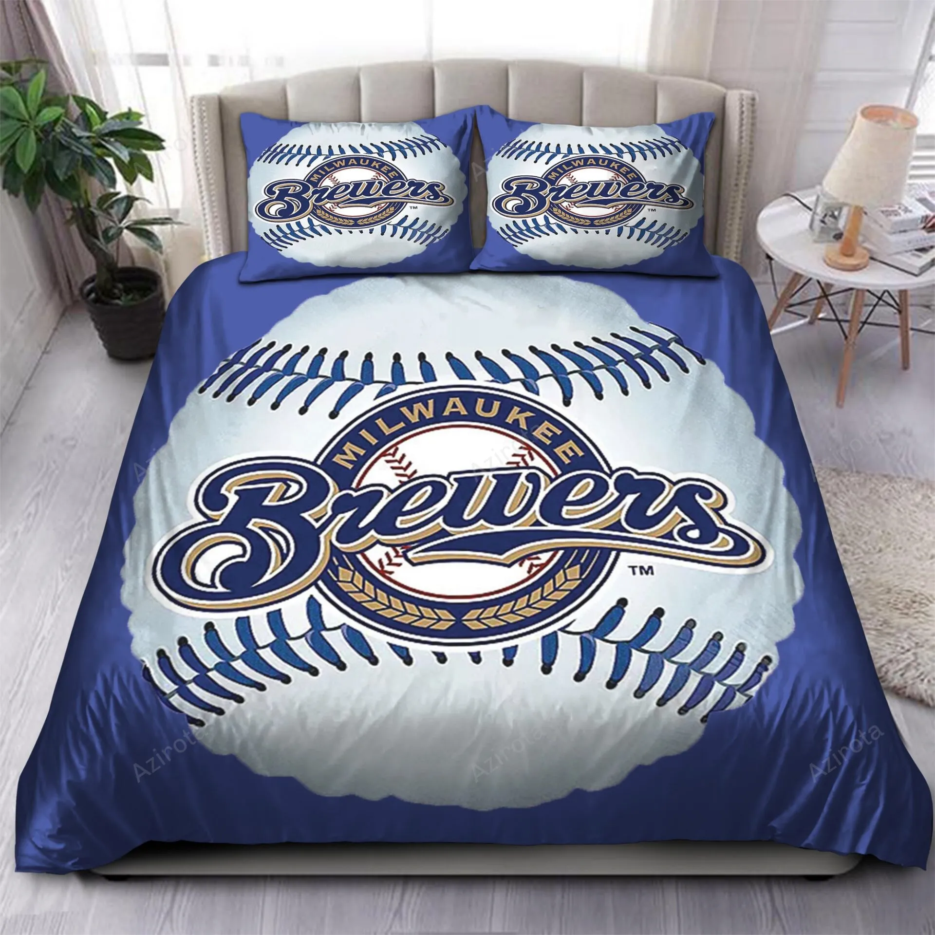 Milwaukee Brewers Bedding Set V4
