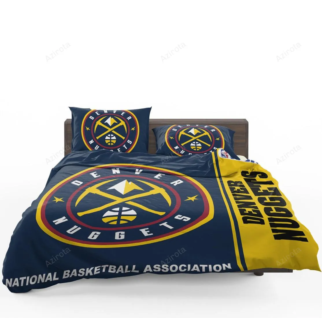Denver Nuggets Basketball Bedding Set