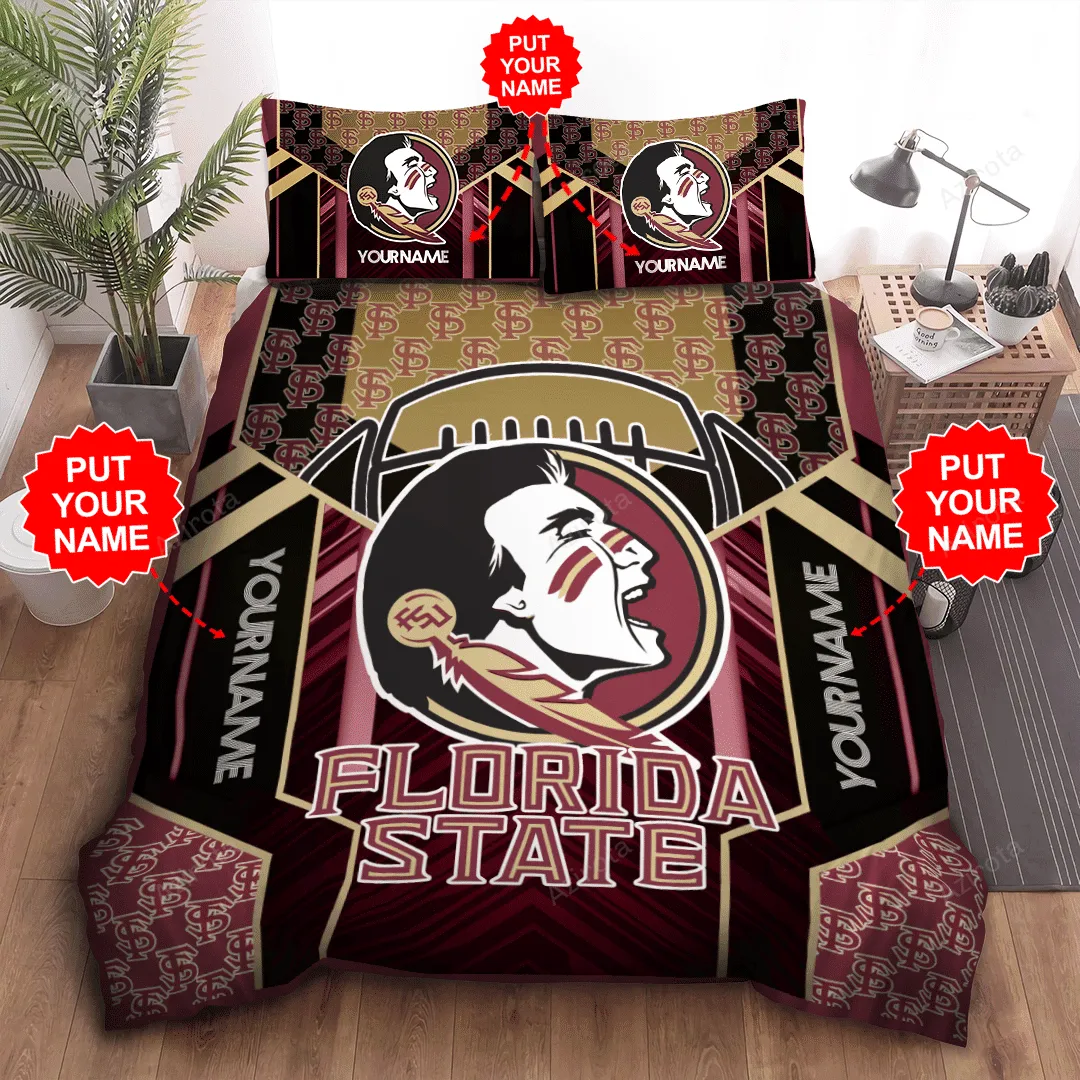 Personalized Florida State Seminoles fans Bedding Set