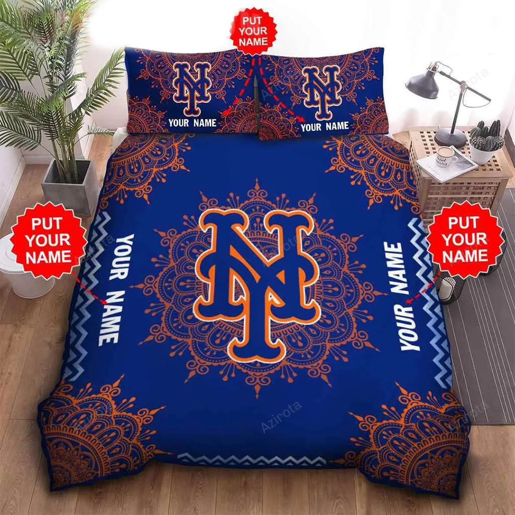 New York Mets Custom Name Bedding Set V7