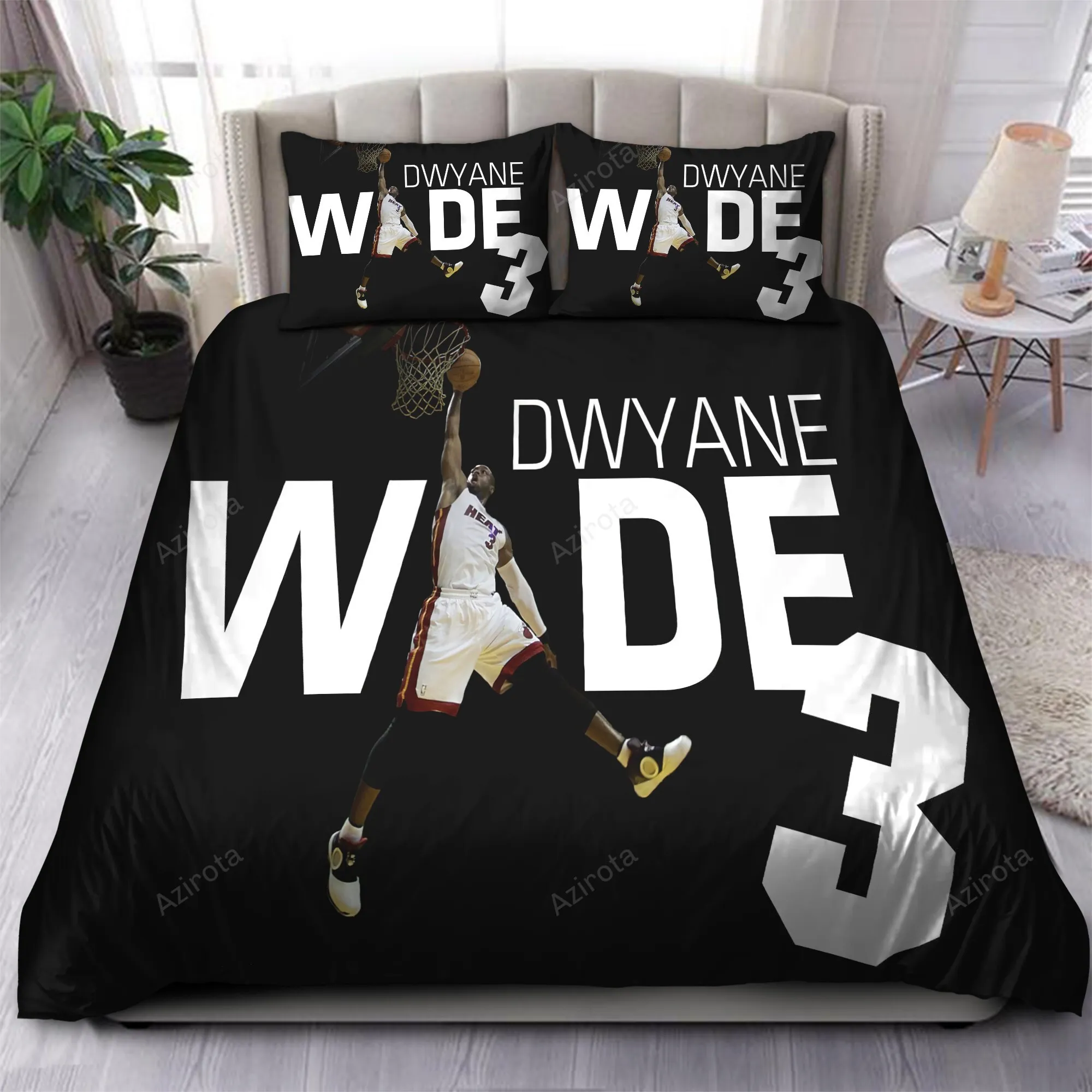 Legend Dwyane Wade Miami Heat 61 Bedding Sets