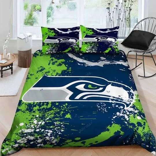 V6 Seattle Seahawks Bedding Set Duvet Cover Pillow