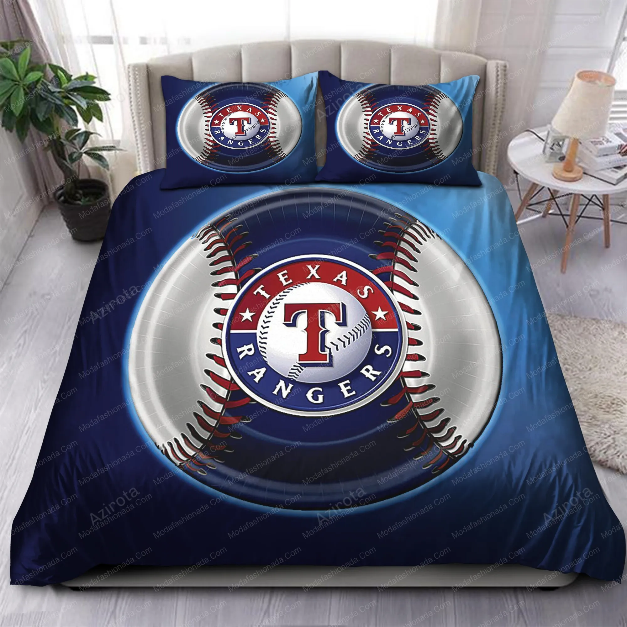 Logo Texas Rangers 177 Bedding Sets