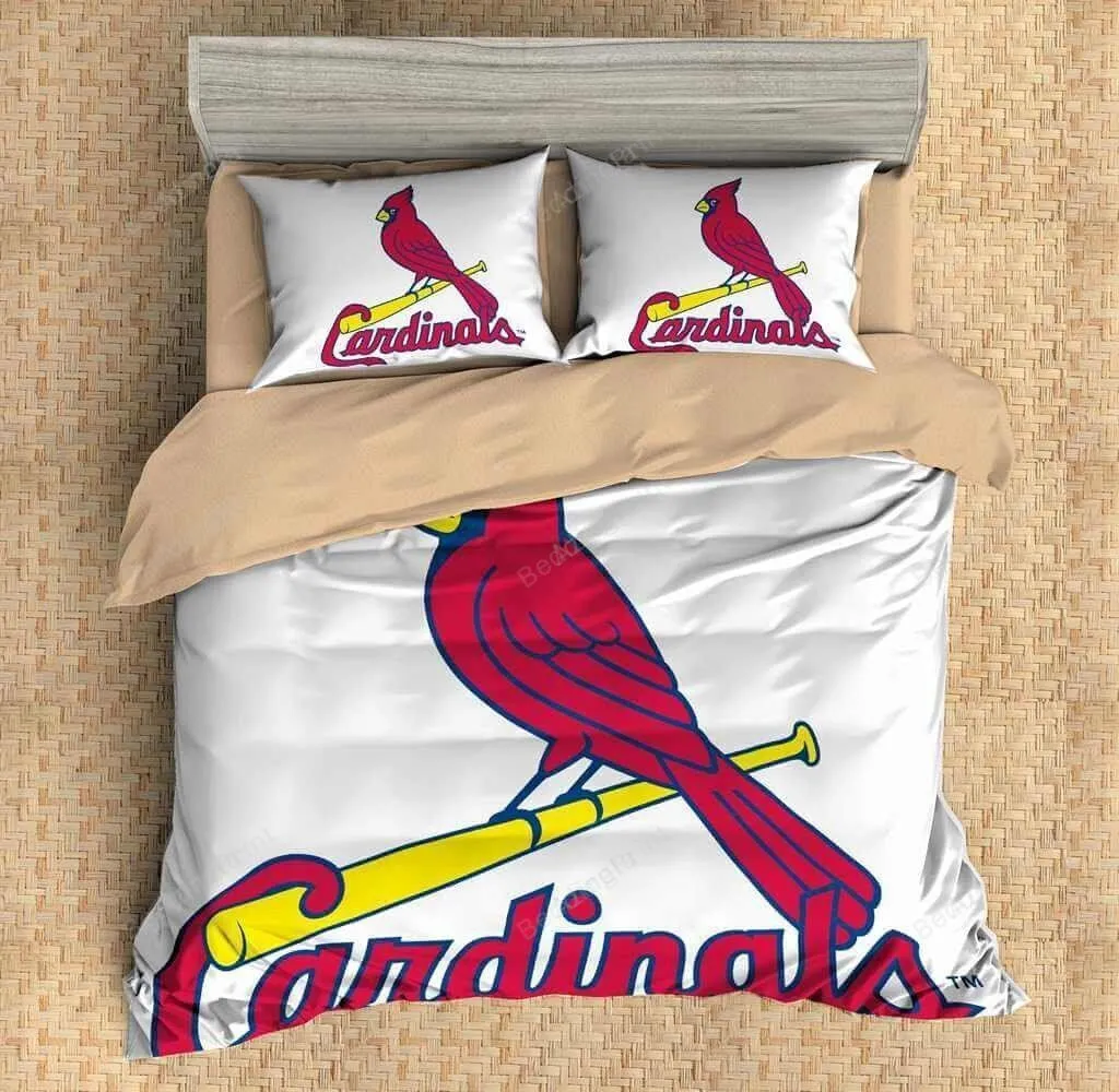 St. Louis Cardinals Logo Duvet Cover Bedding Set