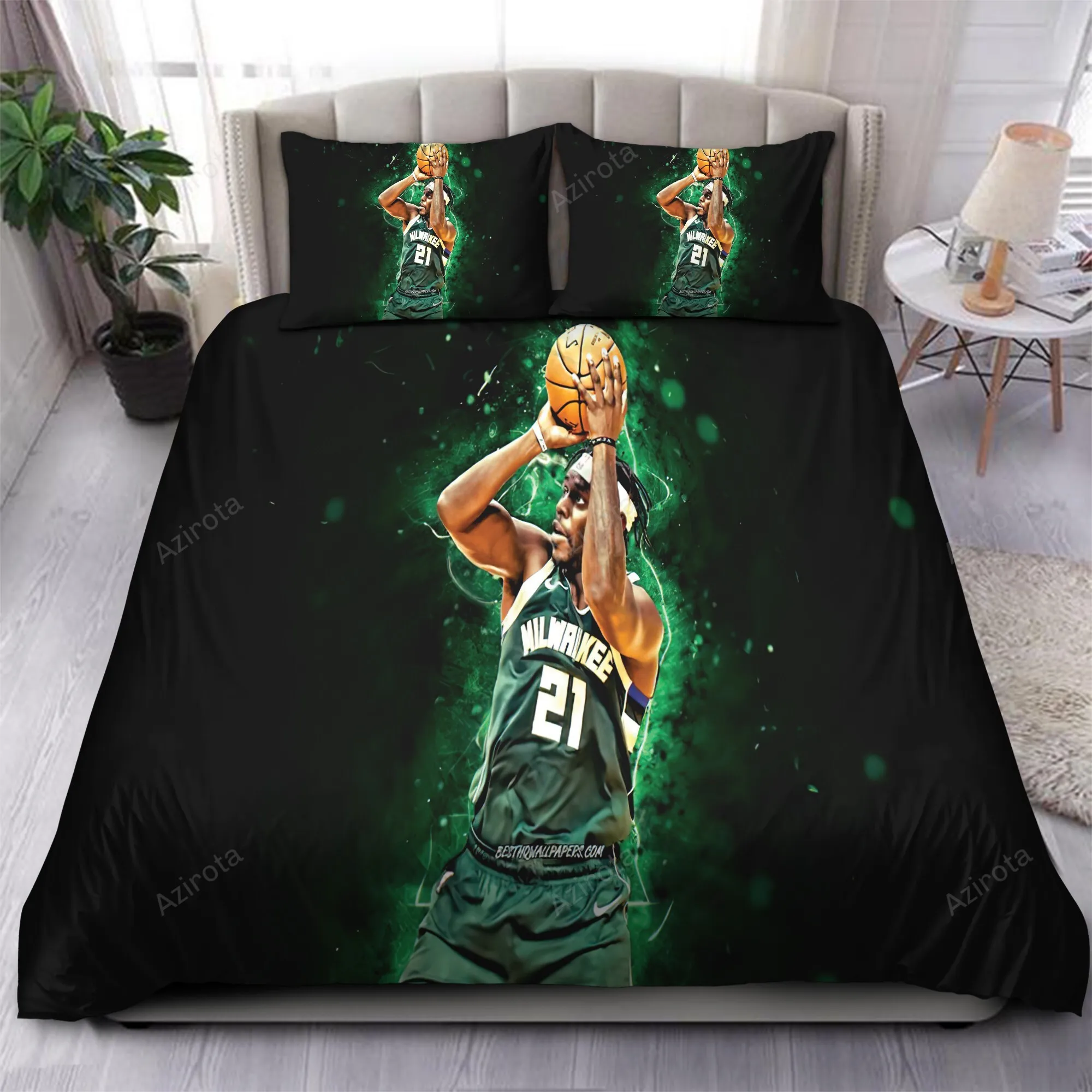 Jrue Holiday Milwaukee Bucks 18 Bedding Sets