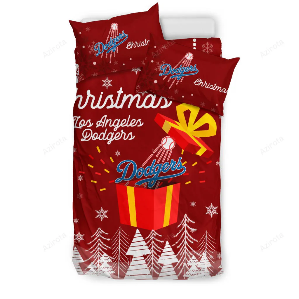 Merry Christmas Gift Los Angeles Dodgers�3PCS Bedding Set Duvet Cover And Pillow Cases 7865