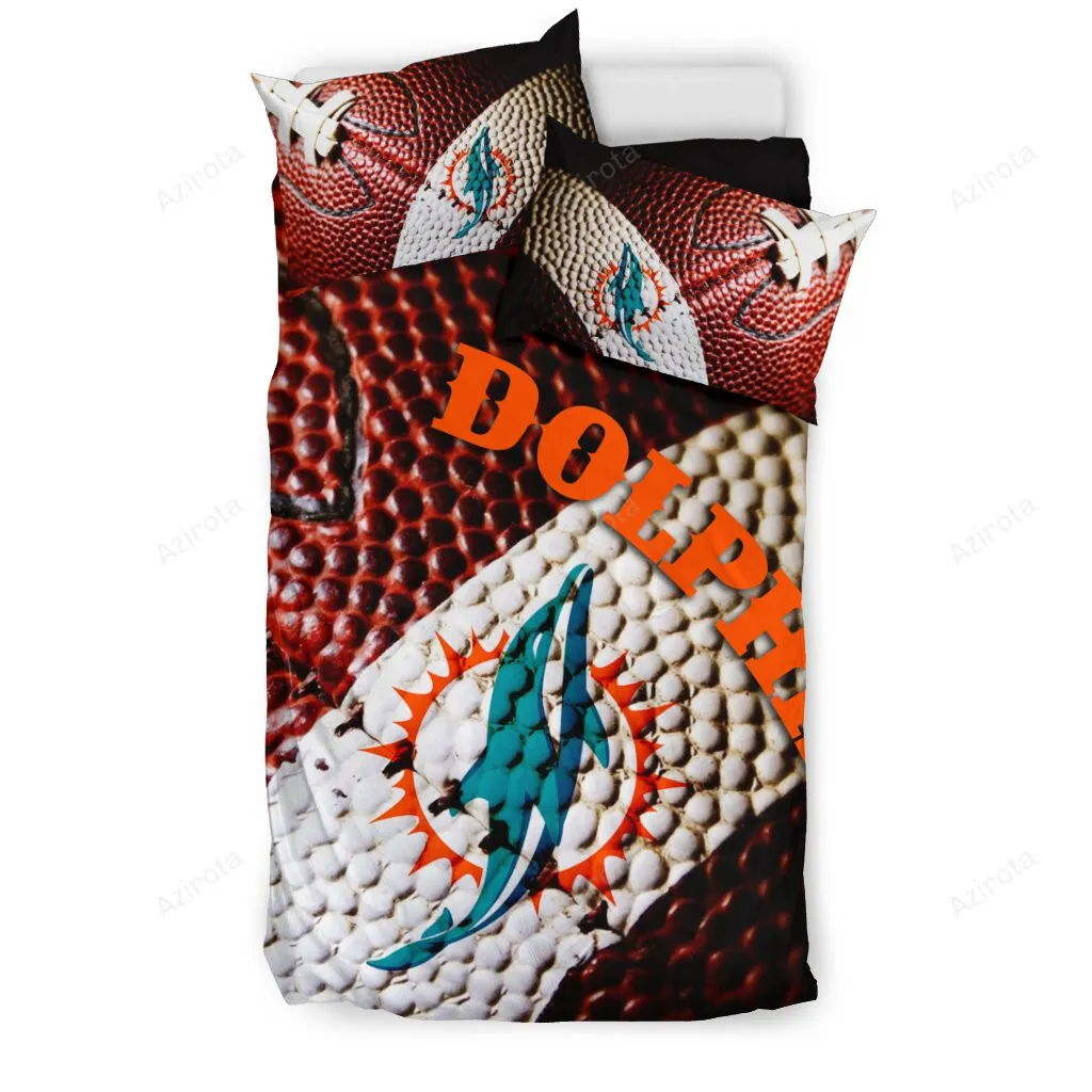 Miami Dolphins 3PCS Bedding Set Duvet Cover And Pillow Cases 4210