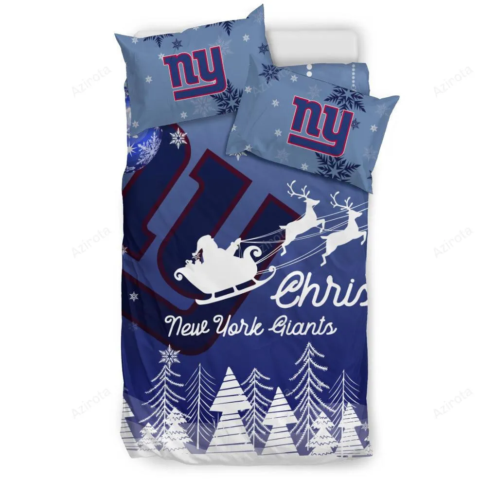 Xmas Gift New York Giants 3PCS Bedding Set Duvet Cover And Pillow Cases 5745