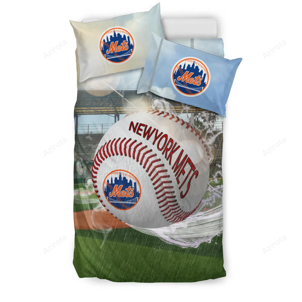 Fight In Sunshine And Raining New York Mets 3PCS Bedding Set Duvet Cover And Pillow Cases 1960