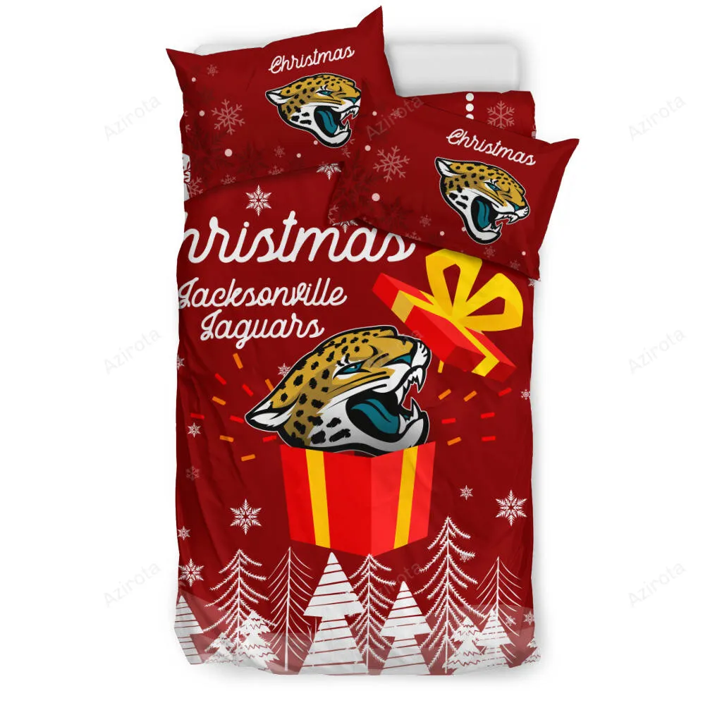 Merry Christmas Gift Jacksonville Jaguars 3PCS Bedding Set Duvet Cover And Pillow Cases 1276