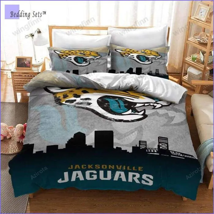 Jacksonville Jaguars 3PCS Bedding Set Duvet Cover And Pillow Cases 1759