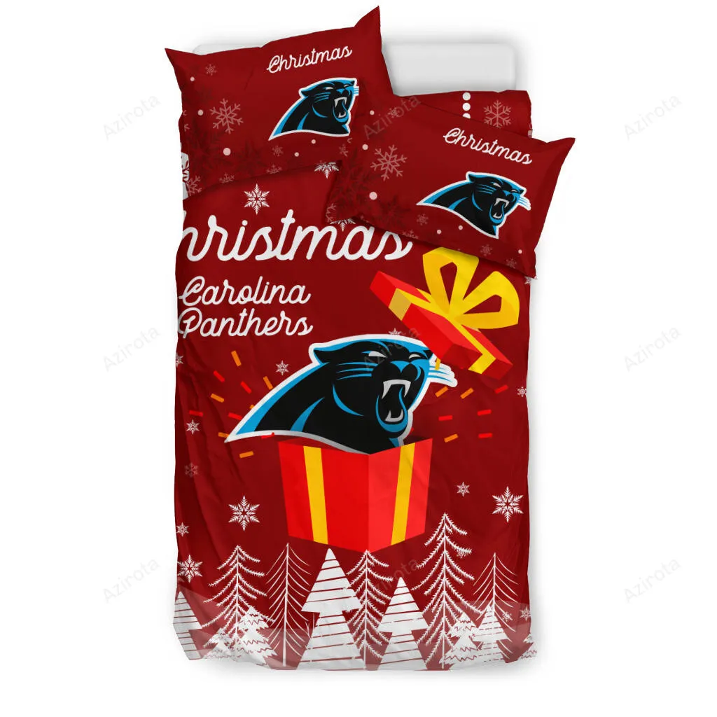 Merry Christmas Gift Carolina Panthers 3PCS Bedding Set Duvet Cover And Pillow Cases 7132