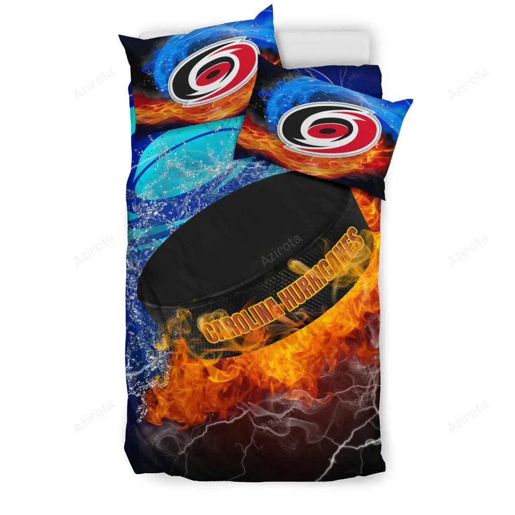 Fight Like Fire And Ice Carolina Hurricanes 3PCS Bedding Set Duvet Cover And Pillow Cases 1781