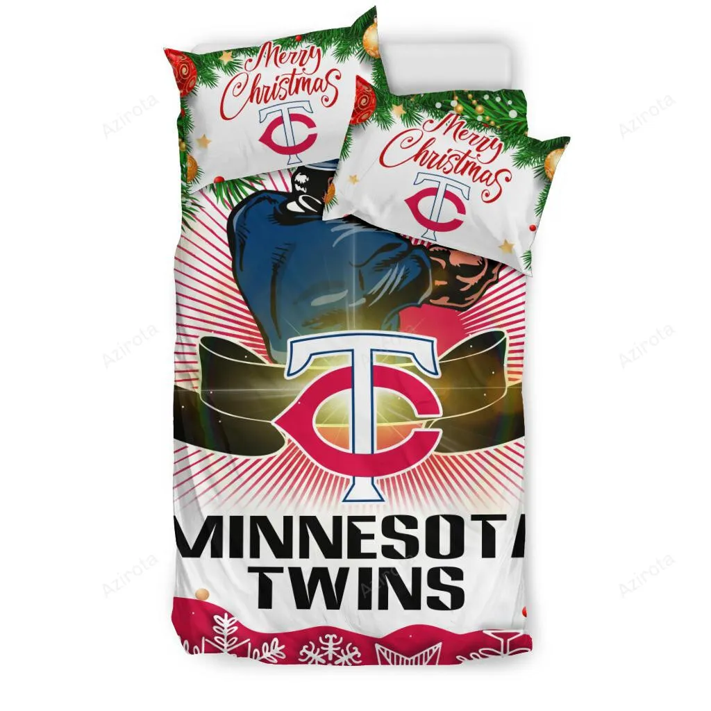 Cool Gift Store Xmas Minnesota Twins 3PCS Bedding Set Duvet Cover And Pillow Cases 3023