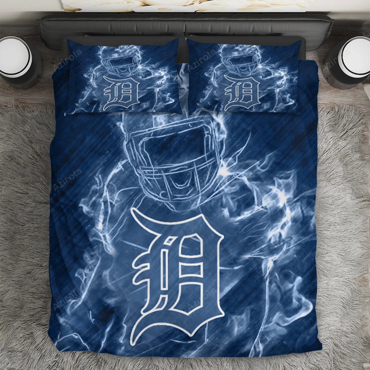 Detroit Tigers Legend 3PCS Bedding Set Duvet Cover And Pillow Cases Gift For Fan