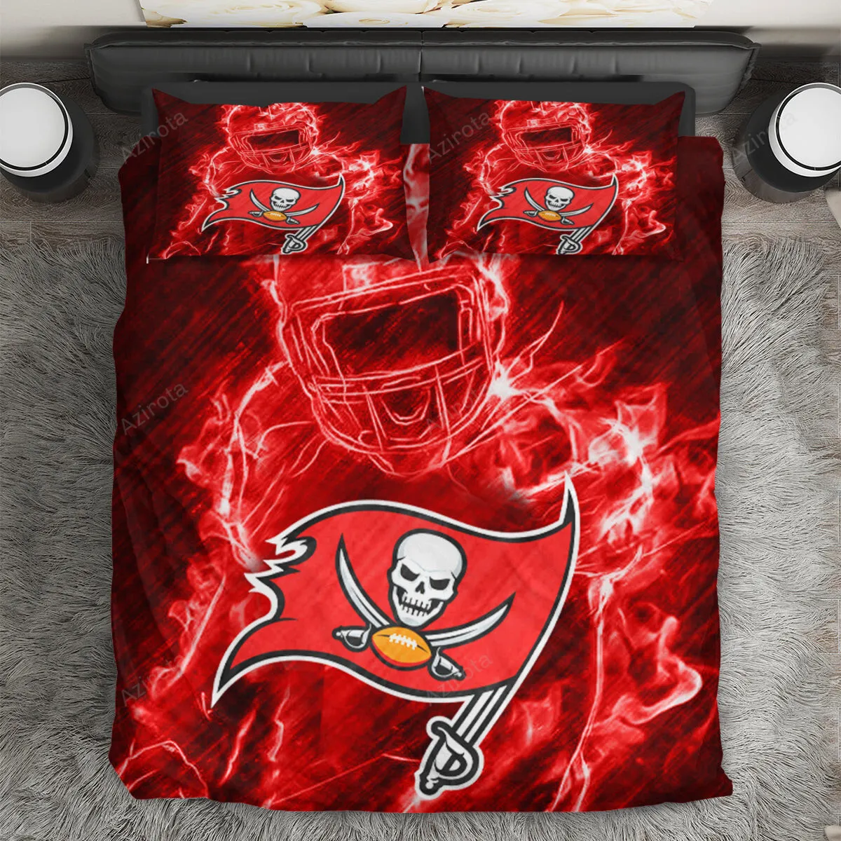 Tampa Bay Buccaneers Legend 3PCS Bedding Set Duvet Cover And Pillow Cases Gift For Fan