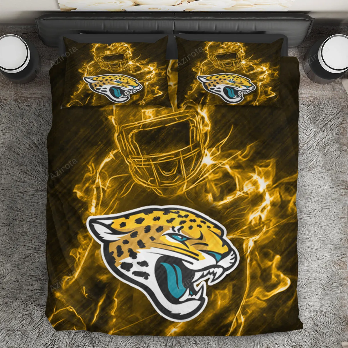 Jacksonville Jaguars Legend 3PCS Bedding Set Duvet Cover And Pillow Cases Gift For Fan