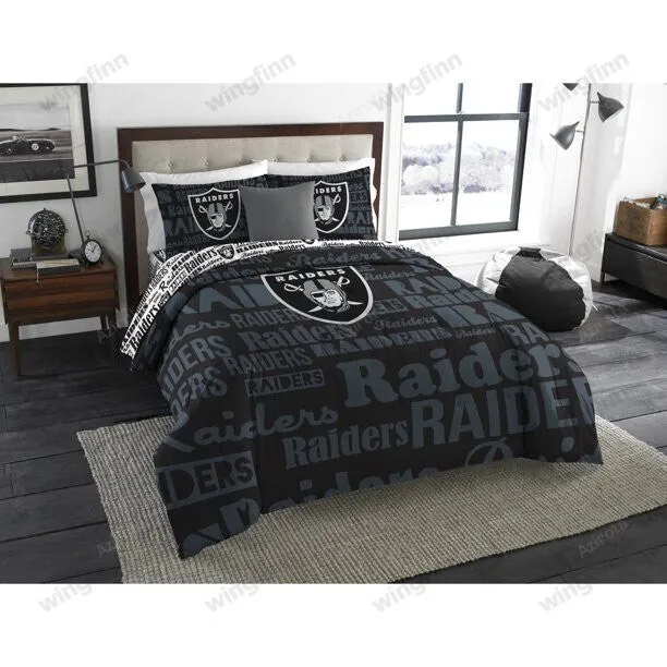 Las Vegas Raiders 3PCS Bedding Set Duvet Cover And Pillow Cases 1454