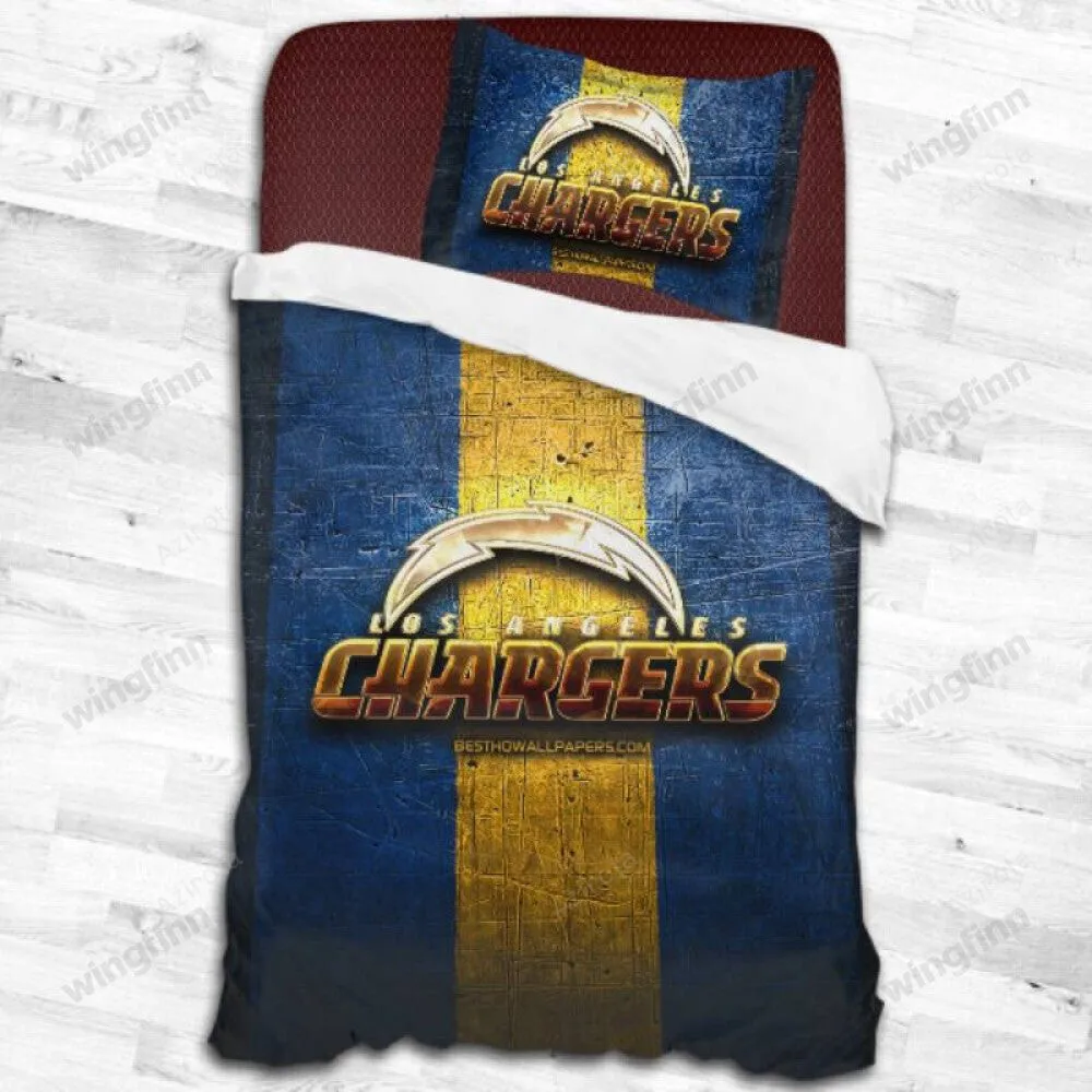 Los Angeles Chargers 3PCS Bedding Set Duvet Cover And Pillow Cases 1417