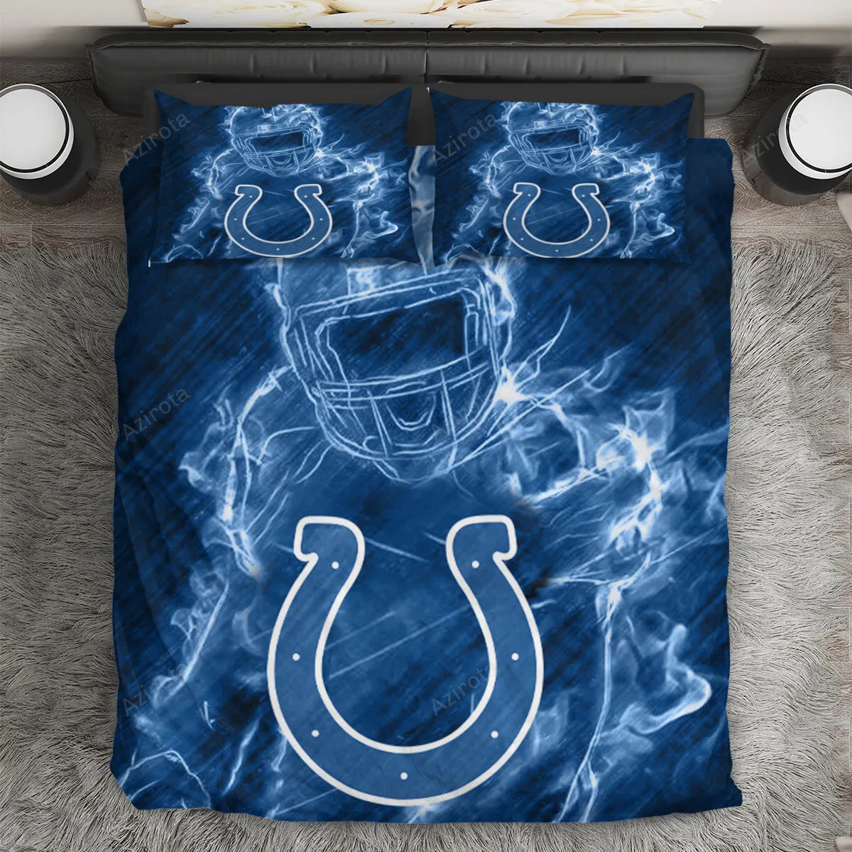 Indianapolis Colts Legend 3PCS Bedding Set Duvet Cover And Pillow Cases Gift For Fan