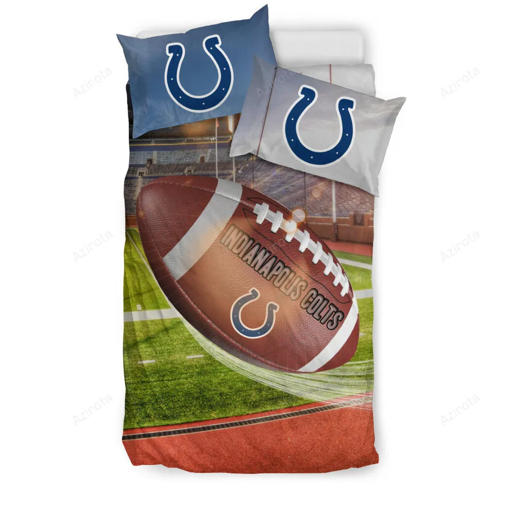 Fight In Sunshine And Raining Indianapolis Colts 3PCS Bedding Set Duvet Cover And Pillow Cases 6209