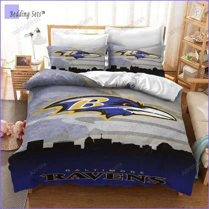 Baltimore Ravens 3PCS Bedding Set Duvet Cover And Pillow Cases 1563