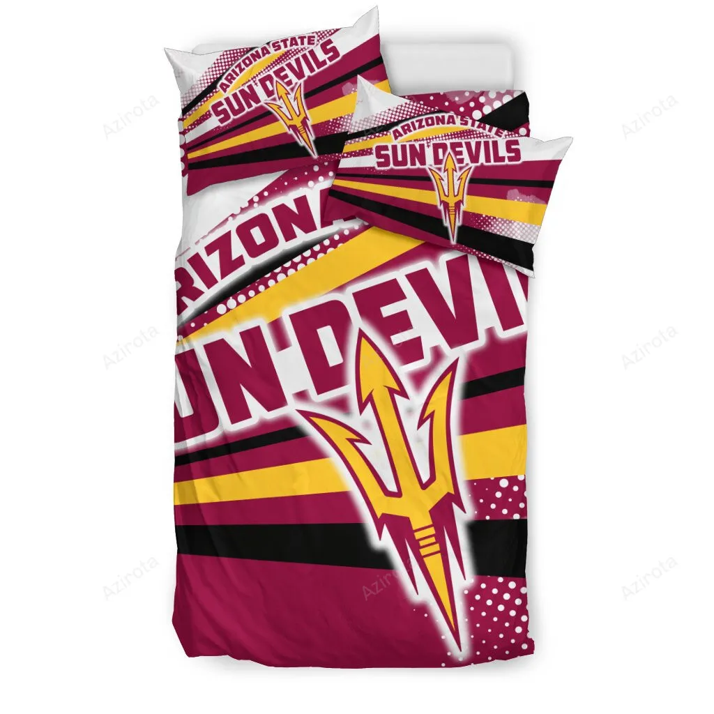 Colorful Shine Amazing Arizona State Sun Devils 3PCS Bedding Set Duvet Cover And Pillow Cases 2479