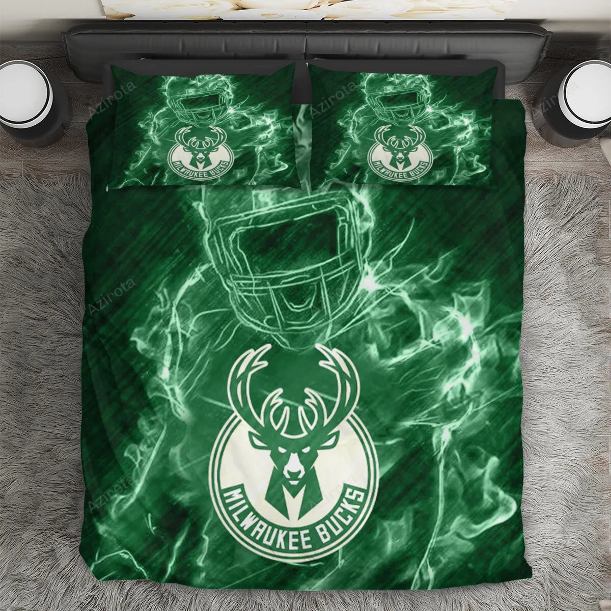 Milwaukee Bucks Legend 3PCS Bedding Set Duvet Cover And Pillow Cases Gift For Fan