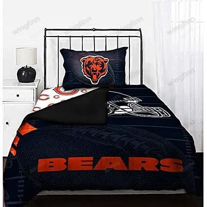Chicago Bears 3PCS Bedding Set Duvet Cover And Pillow Cases Gift For Fan 1524