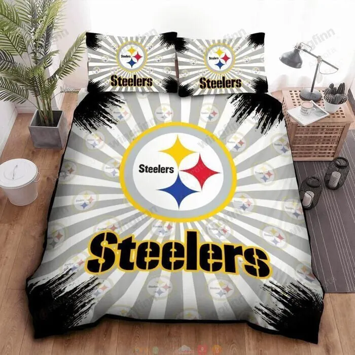 Pittsburgh Steelers 3PCS Bedding Set Duvet Cover And Pillow Cases Gift For Fan 1354