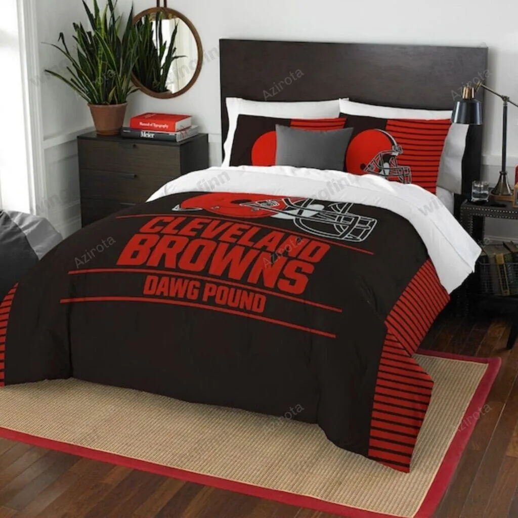 Cleveland Browns 3PCS Bedding Set Duvet Cover And Pillow Cases 1712