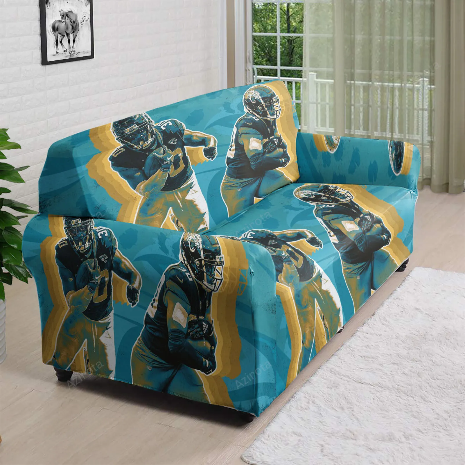 Jacksonville Jaguars James Robinson 30 3D Sofa Cover