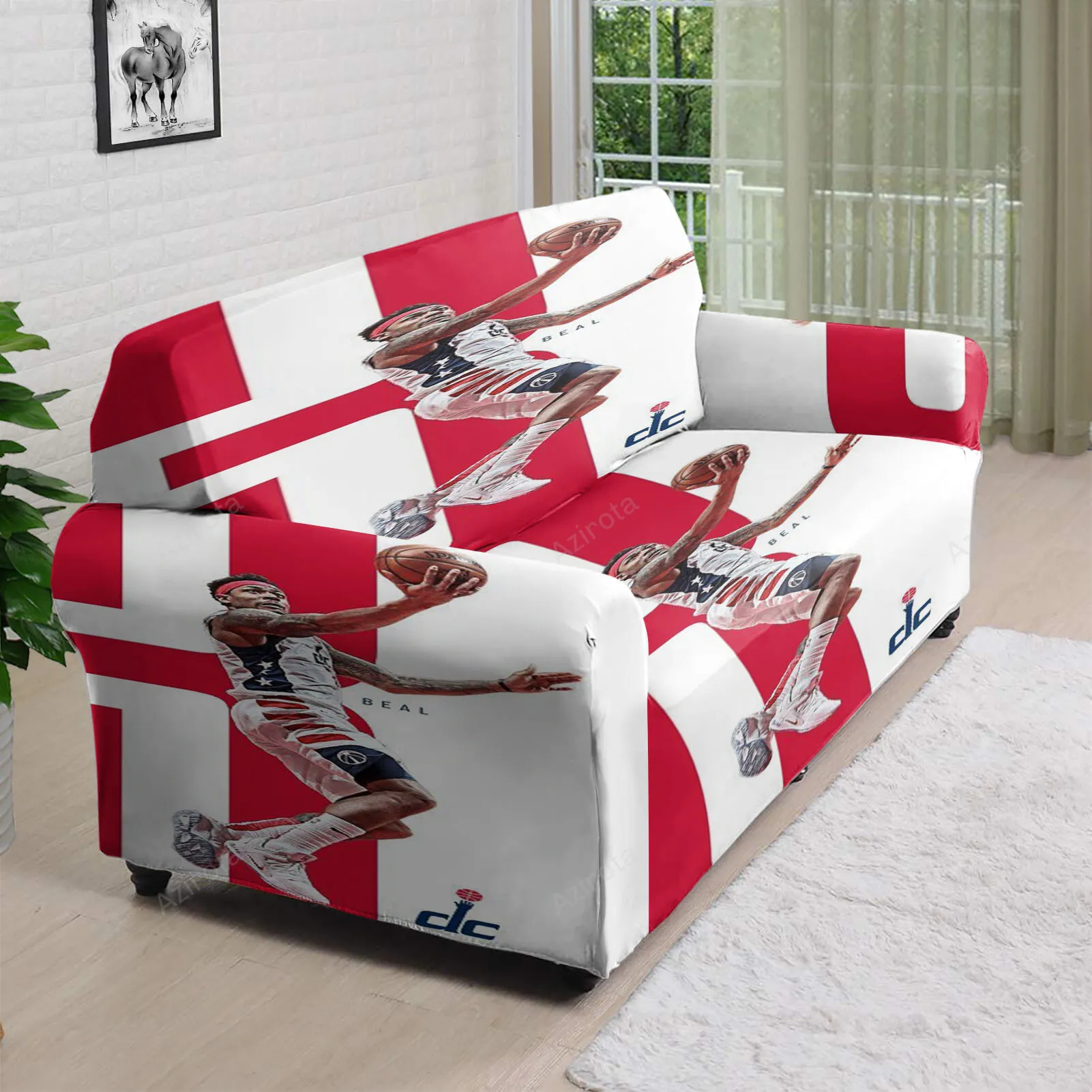 Washington Wizards Bradley Beal10 3D Sofa Cover